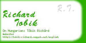 richard tobik business card